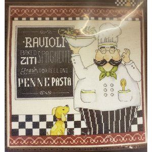Design Works Counted Cross-stitch Kit, Opened-Repackaged, "Pasta Chef" 2865 (83)